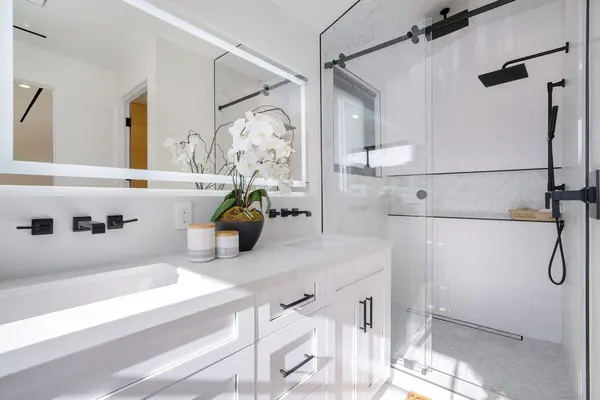 Master Bath Vanity with LED Mirror