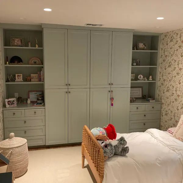 Custom Built-In Wardrobe & Bookshelf