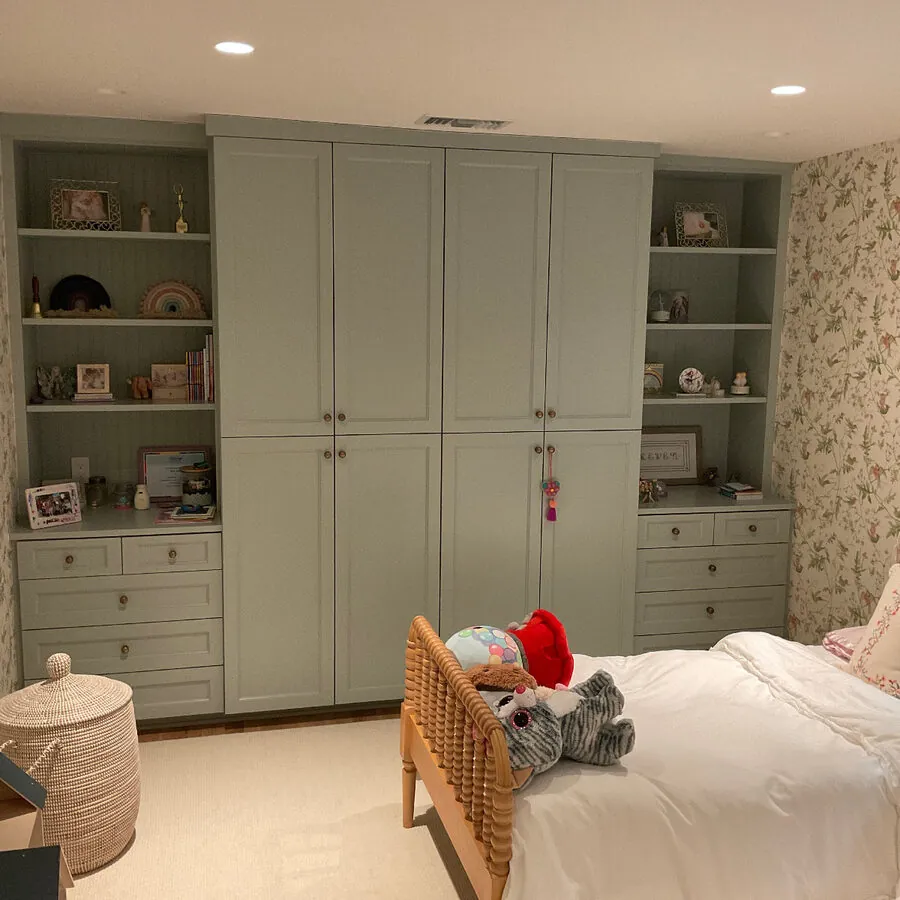 Custom Built-In Wardrobe & Bookshelf