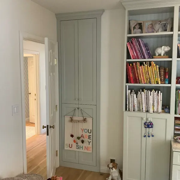 Vanity with Integrated Tower Cabinet