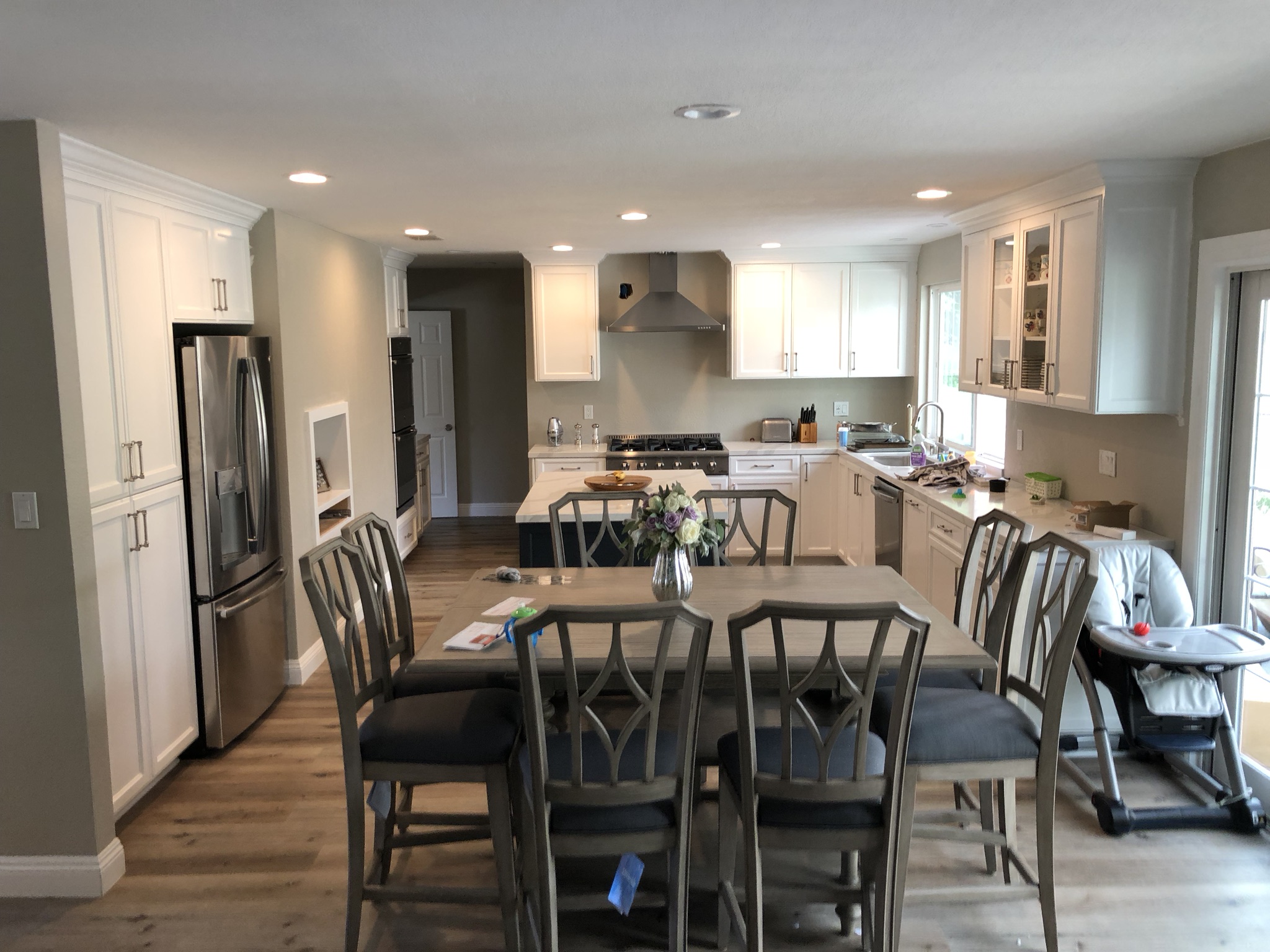 Traditional Dark Walnut Stained Maple Kitchen