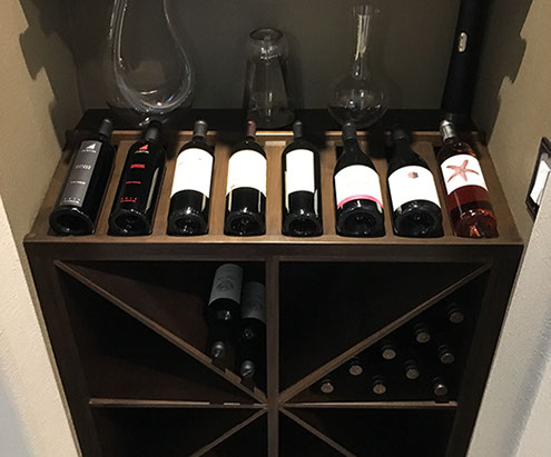 Traditional Paint Grade Entertainment Center with an Antique White Lacquer Finish