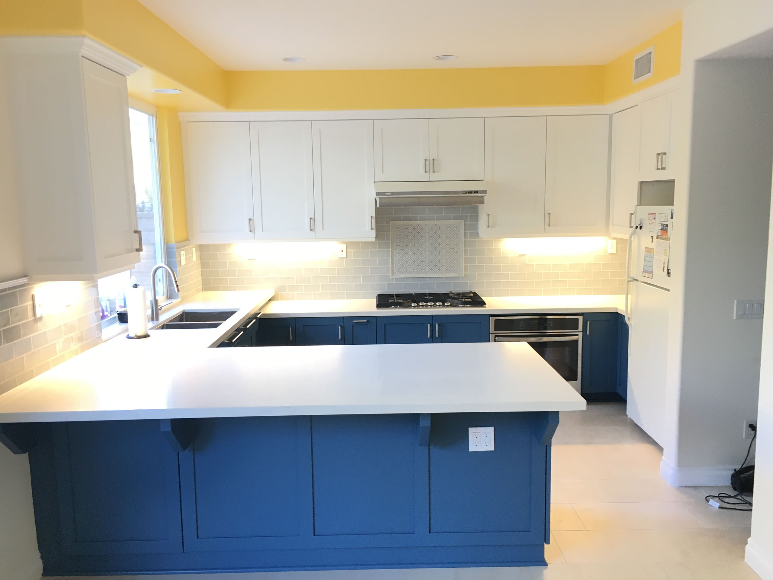 Traditional Dark Walnut Stained Maple Kitchen
