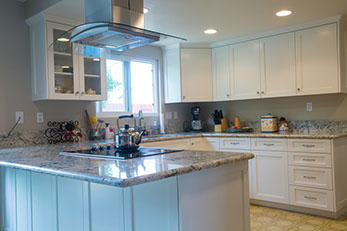 Residential Custom Paint Grade Shaker Style Frameless Kitchen Remodel 