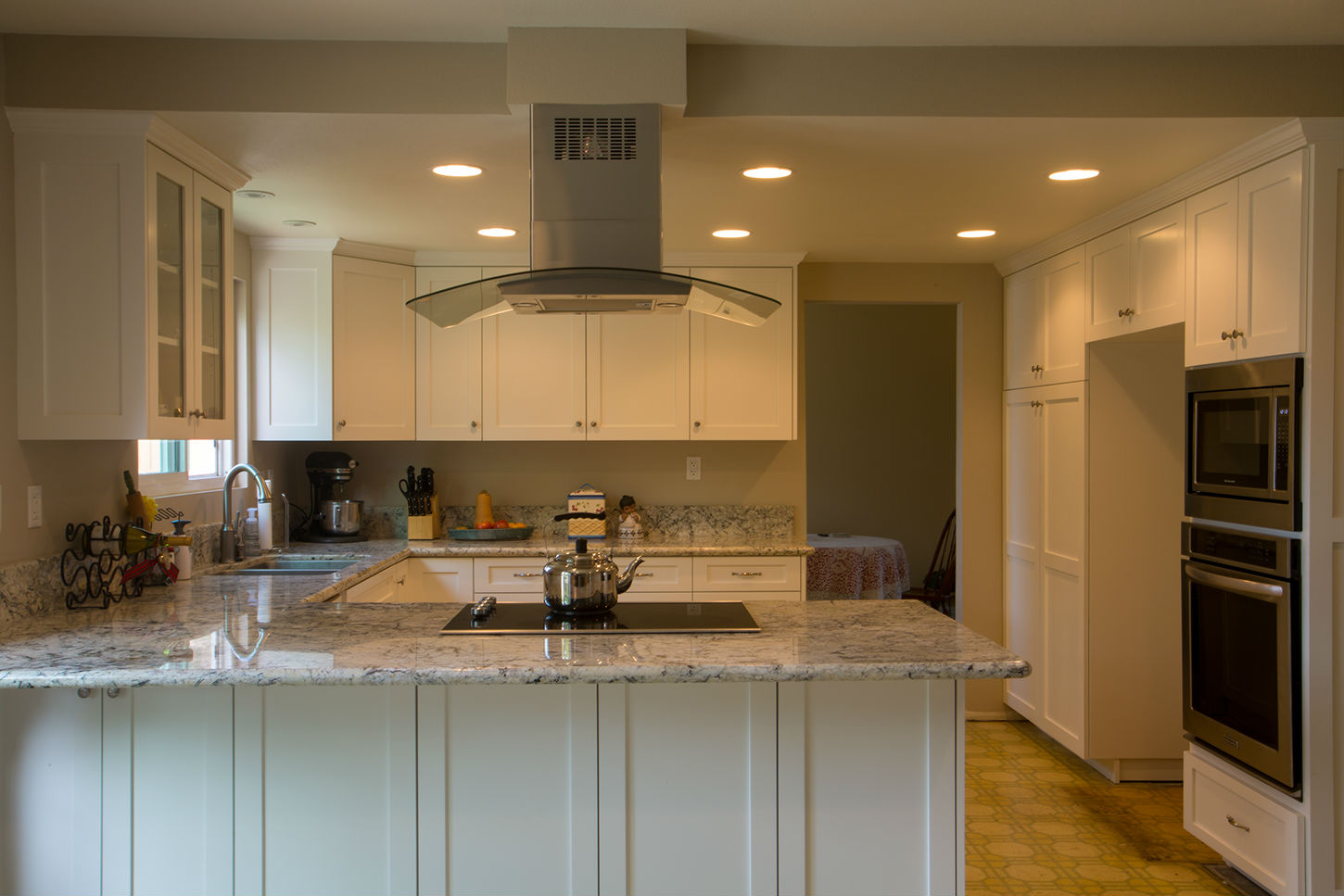 ResidentialCustom Paint Grade Shaker Style Frameless Kitchen Remodel